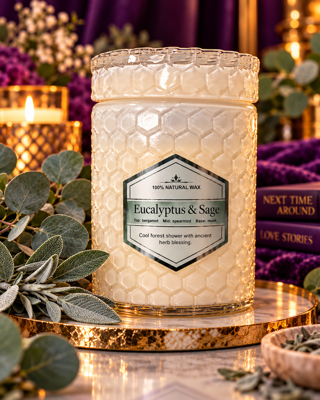 Candle: Eucalyptus & Sage