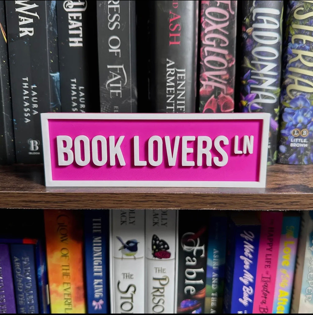 Book Lovers Street Sign