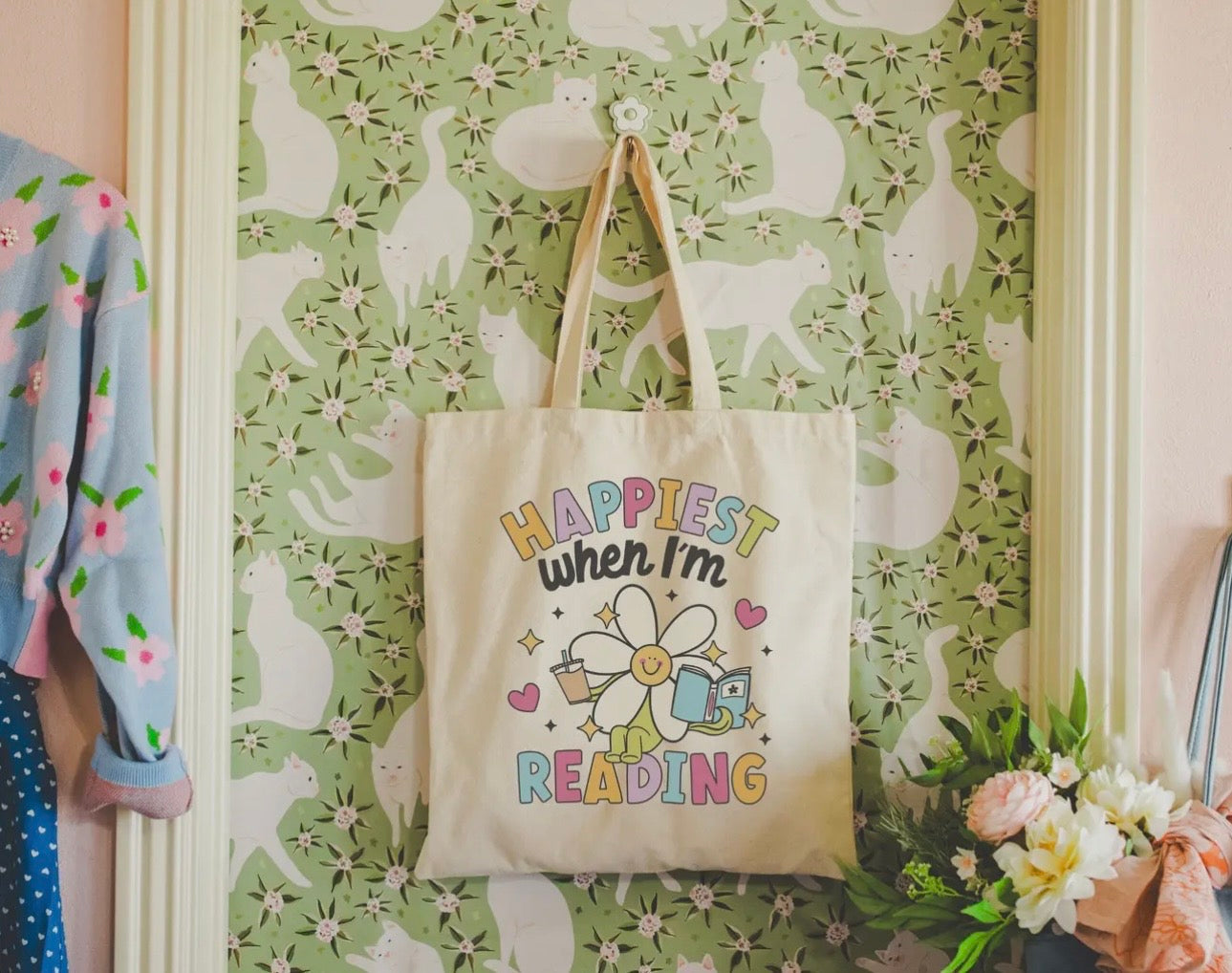 Canvas Book Tote