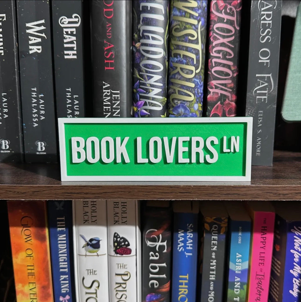 Book Lovers Street Sign
